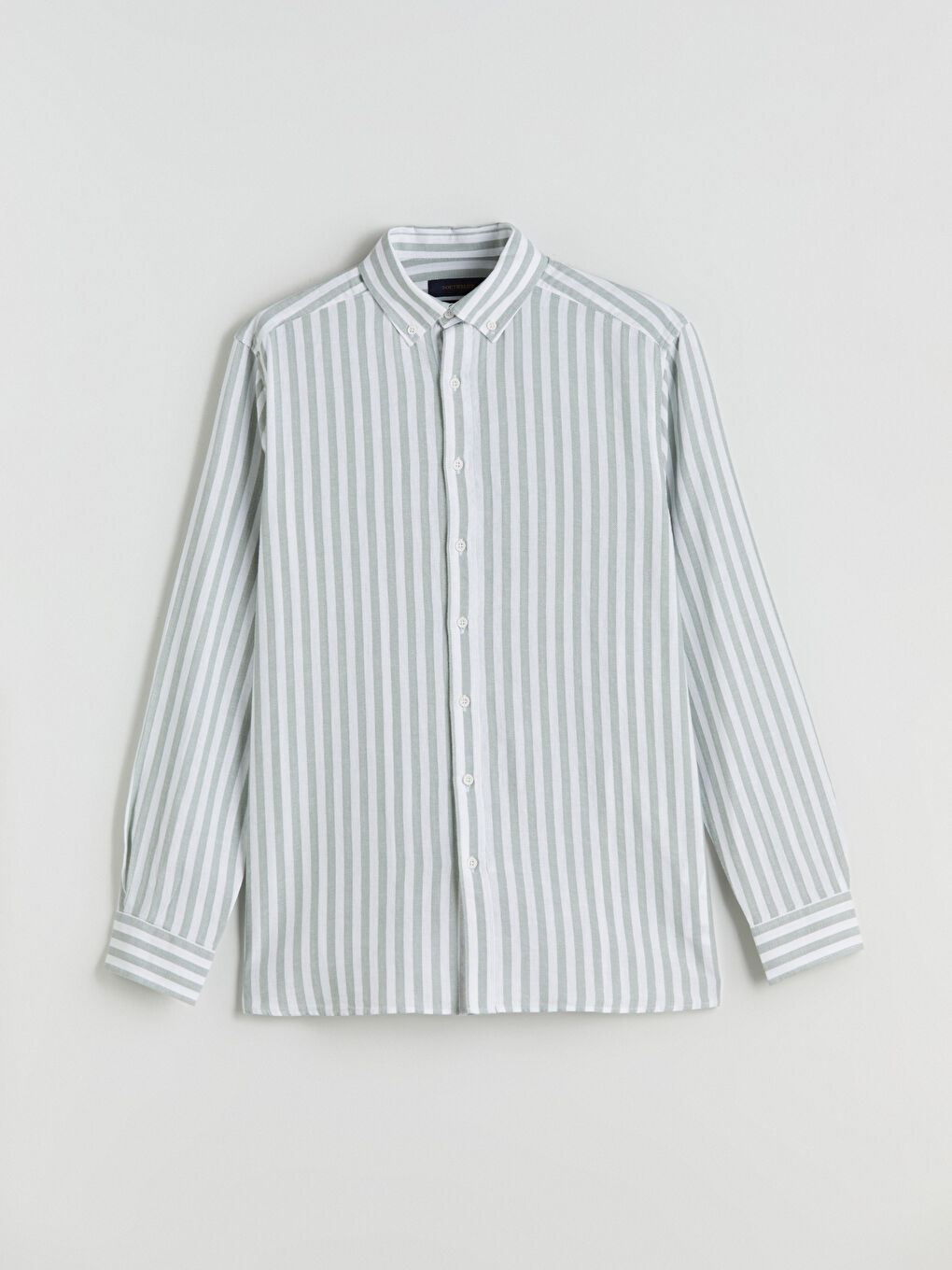 SOUTHBLUE Regular Fit Long Sleeve Striped Poplin Men's Shirt -W54910Z8-LFN