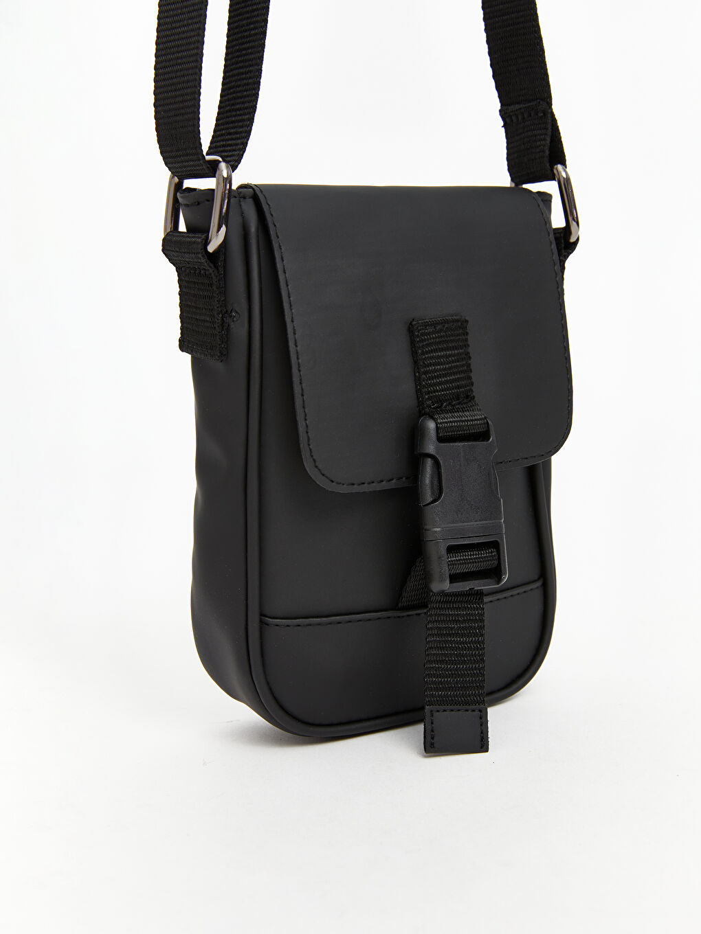 Siyah Ayarlanabilir Askılı Erkek Omuz Çantası-1