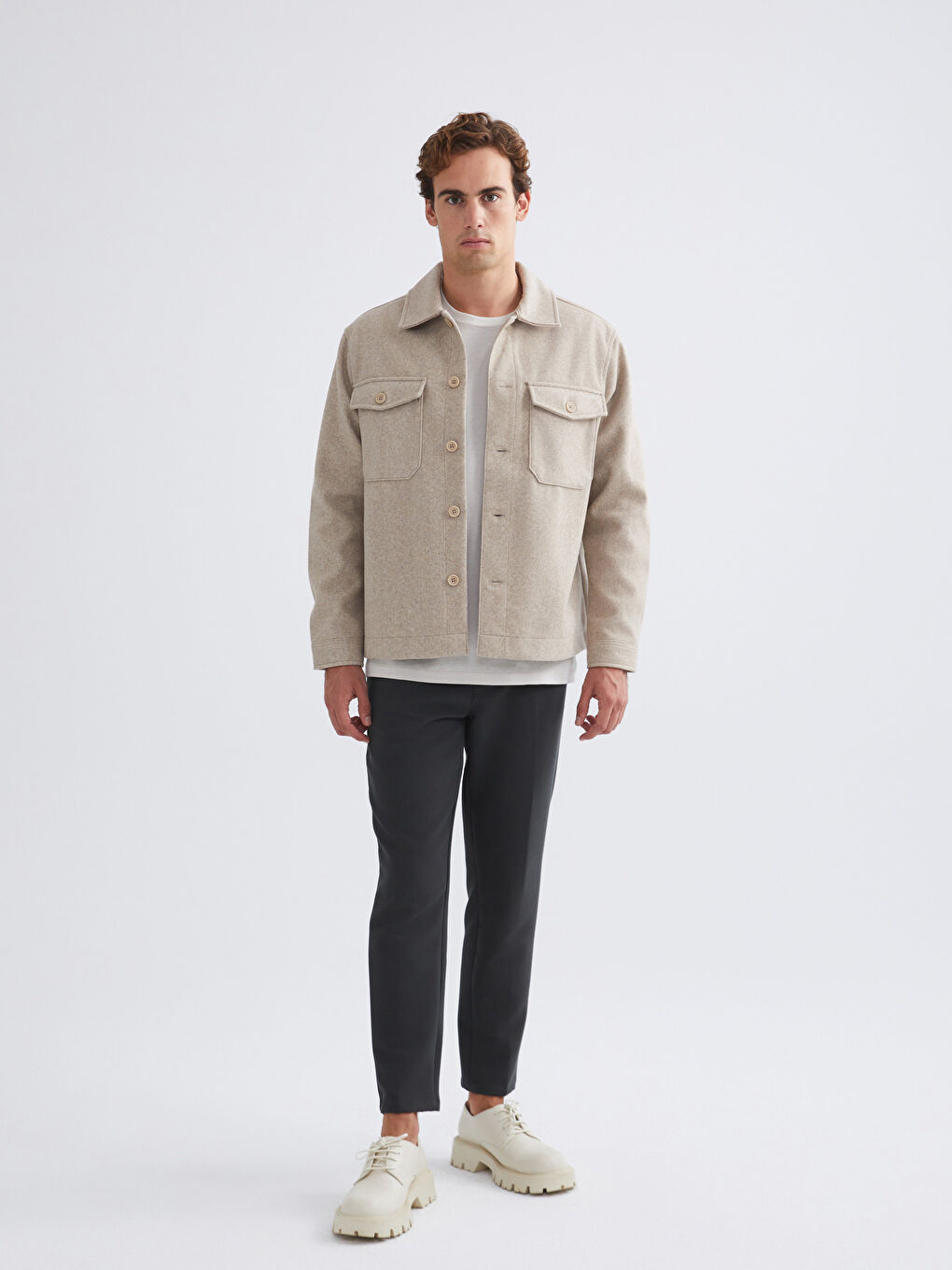 Relaxed Fit Long Sleeve Cachet Men's Shirt Jacket-1