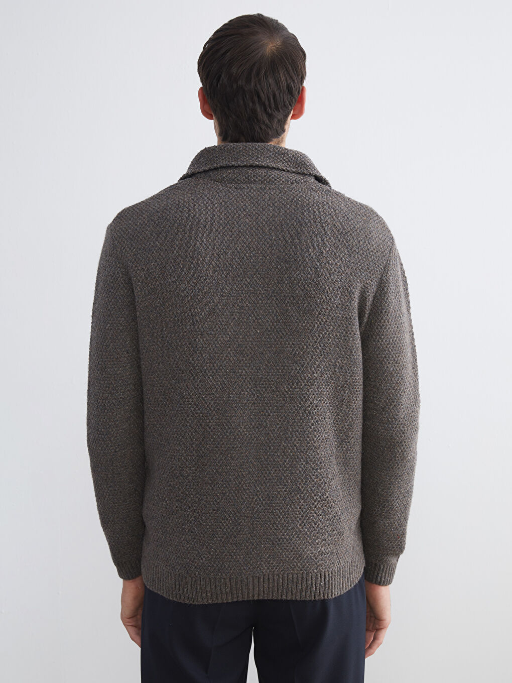 SOUTHBLUE Standard Fit Jacket Neck Men's Knitwear Cardigan -W54936Z8-CR8