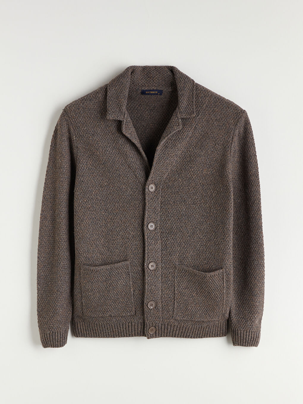 SOUTHBLUE Standard Fit Jacket Neck Men's Knitwear Cardigan -W54936Z8-CR8