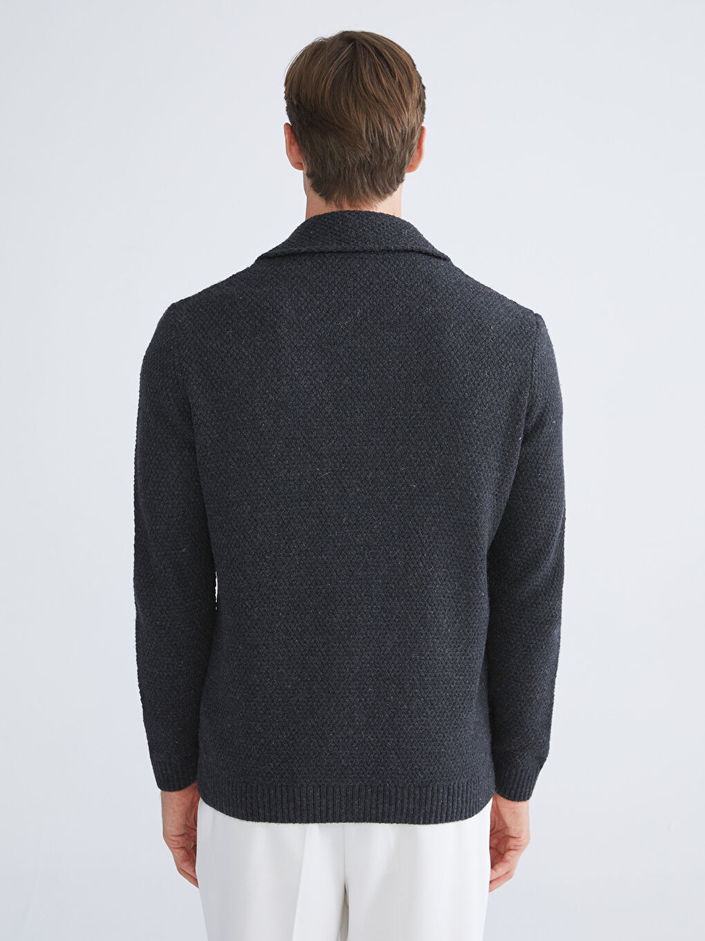 SOUTHBLUE Standard Fit Jacket Neck Men's Knitwear Cardigan -W54936Z8-CWN