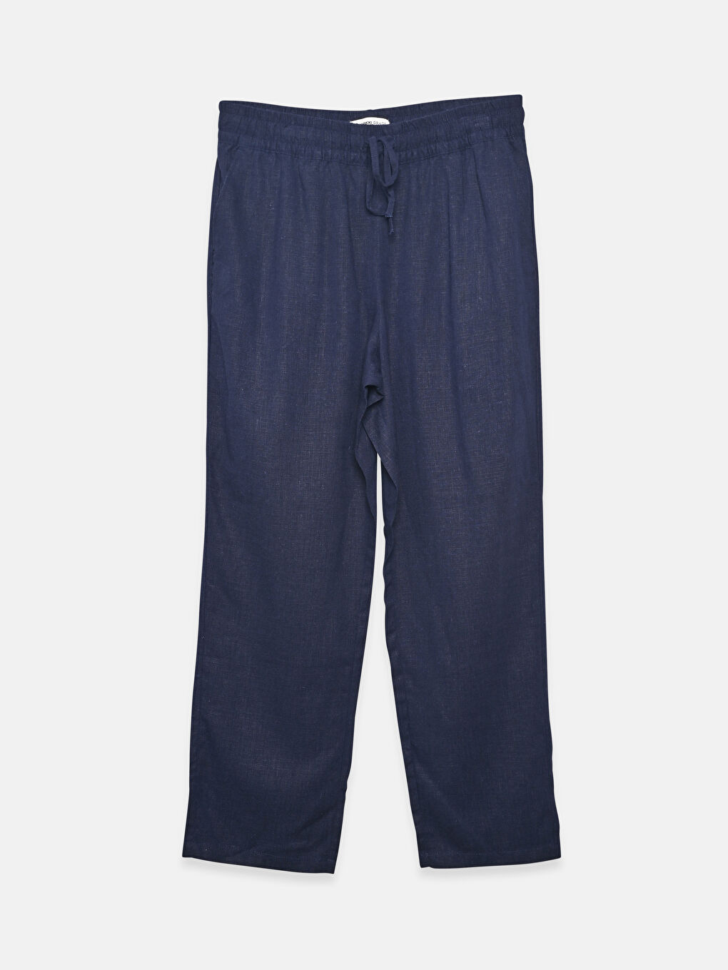 Women's Elastic Waist Linen Blend Trousers