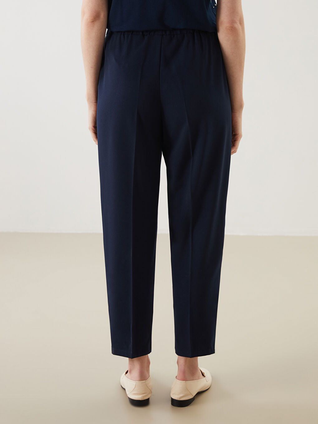 LCW Grace Elasticated Waist Women's Trousers -W54943Z8-E1J