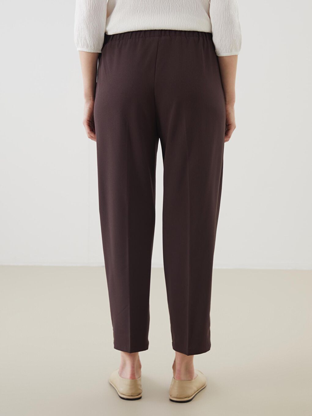 LCW Grace Elasticated Waist Women's Trousers -W54943Z8-YHF
