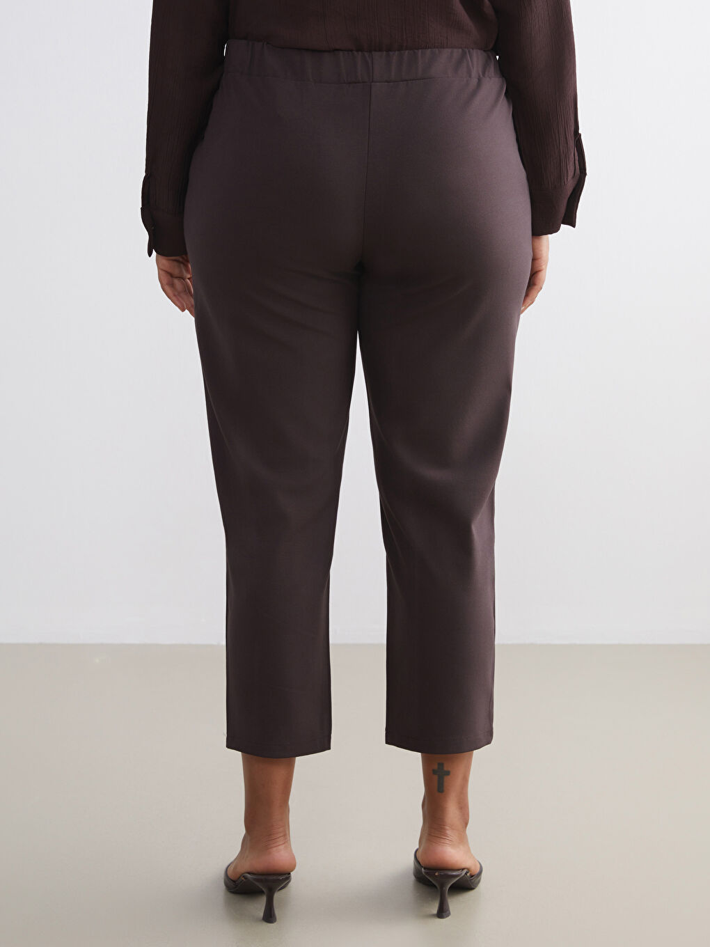 Elasticated Waist Women's Trousers-7