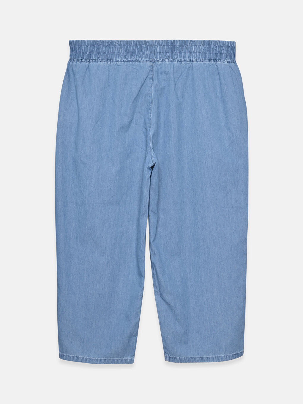 Corsaire en Jean pour Femmes à Taille Élastiquée-1