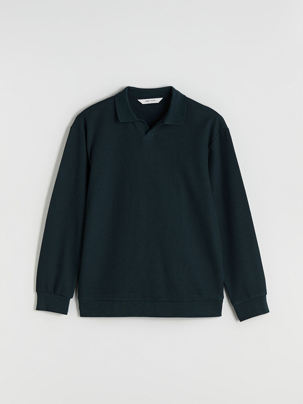 Petrol Polo Yaka Erkek Sweatshirt-4