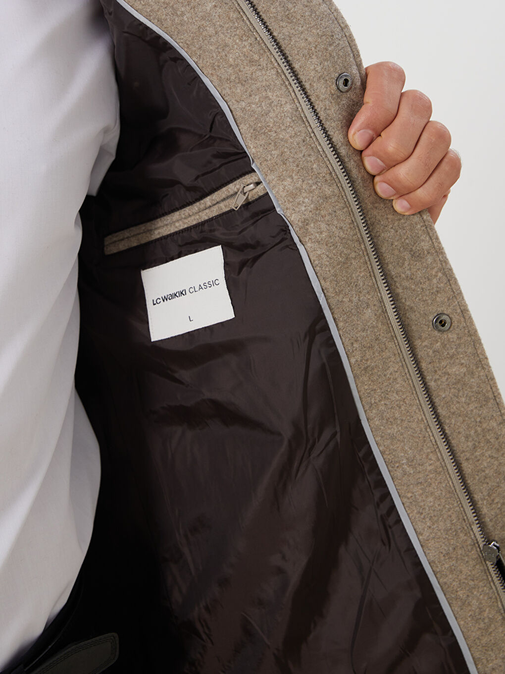 High Collar Men's Cachet Coat-2