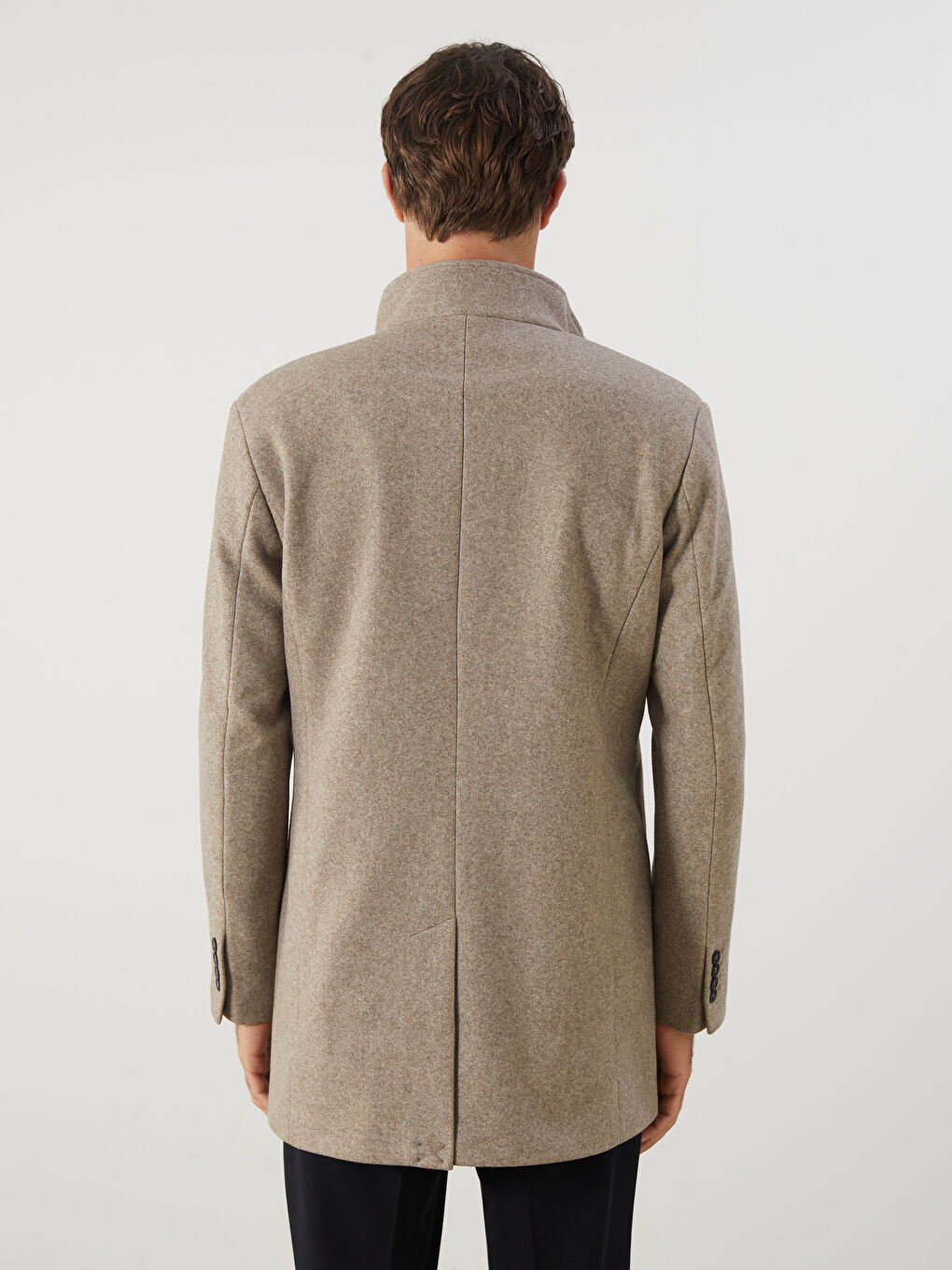 High Collar Men's Cachet Coat-4