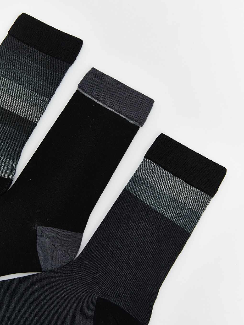 LCW ACCESSORIES Patterned Men's Ankle Socks 5 Pack -W54975Z8-K00