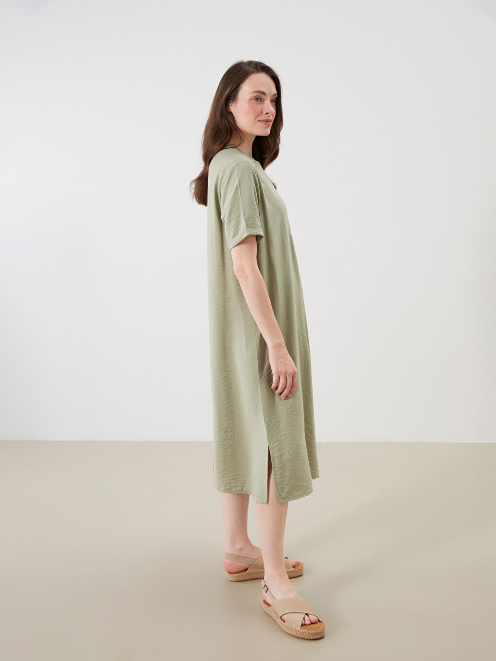 LCW Grace Woman GREEN Dress -W55010Z8-K0R