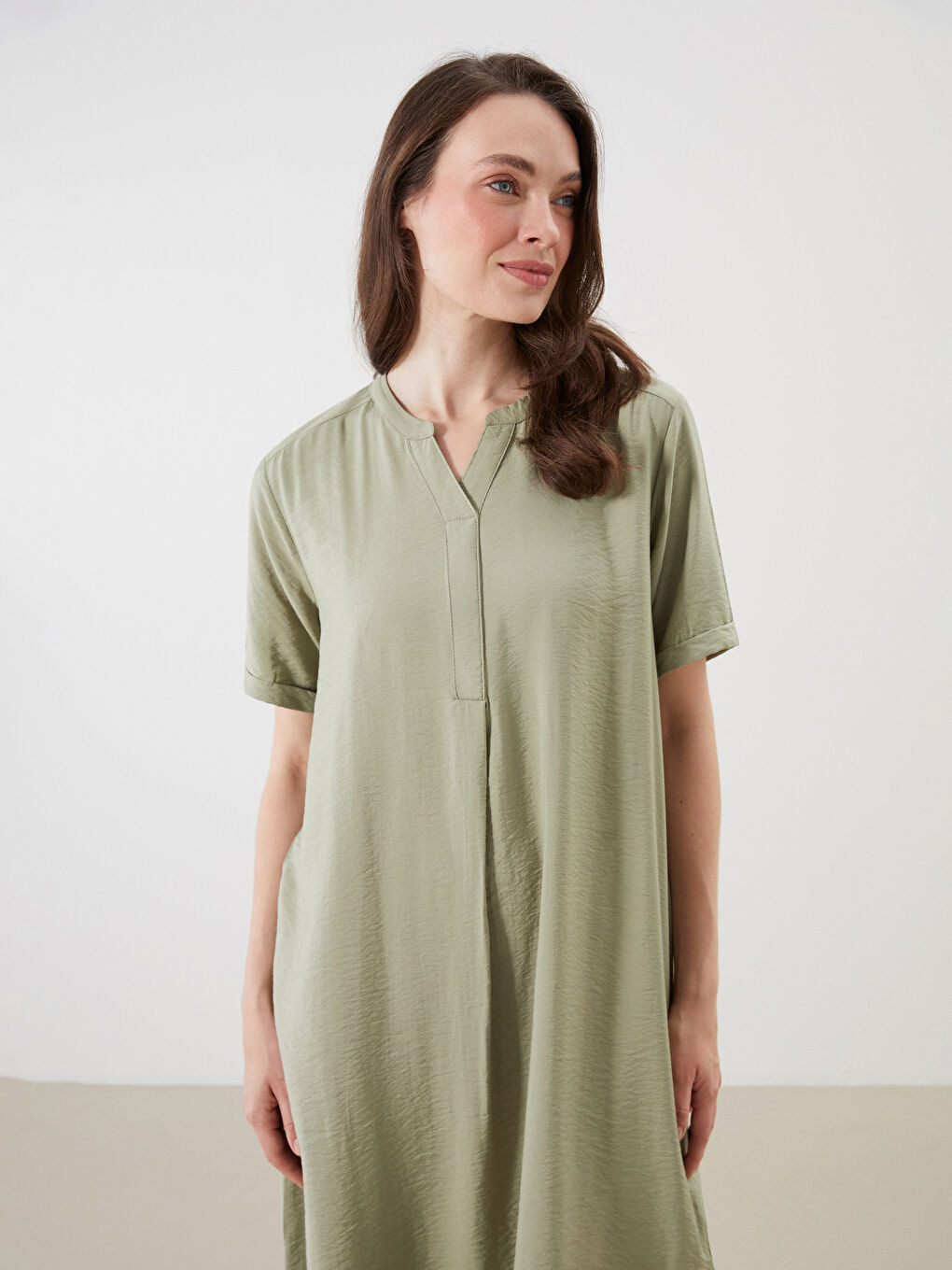 LCW Grace Woman GREEN Dress -W55010Z8-K0R