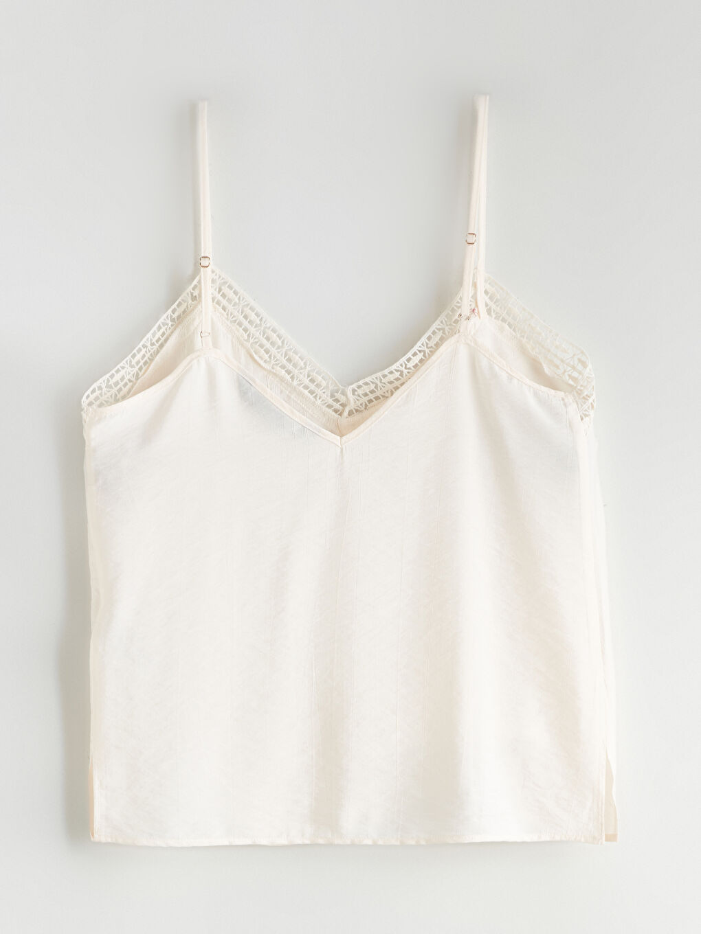 Yeşil V Yaka Askılı Kadın Şortlu Pijama Takımı-6