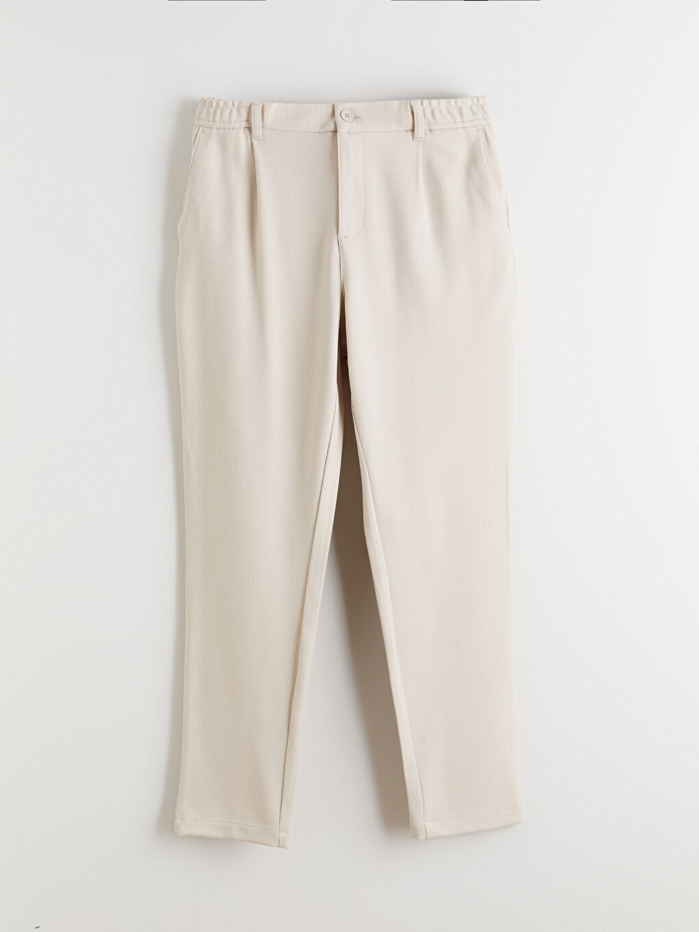 Standard Fit Dobby Fabric Men's Trousers