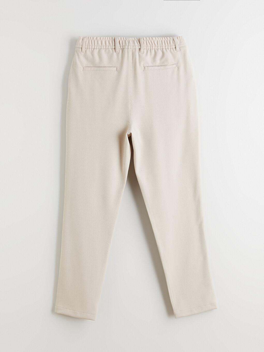 Standard Fit Dobby Fabric Men's Trousers-1