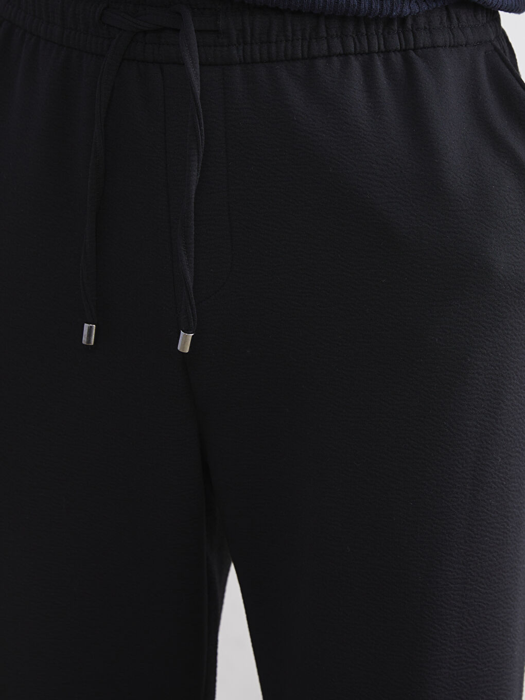 Siyah Standart Kalıp Erkek Pantolon-2