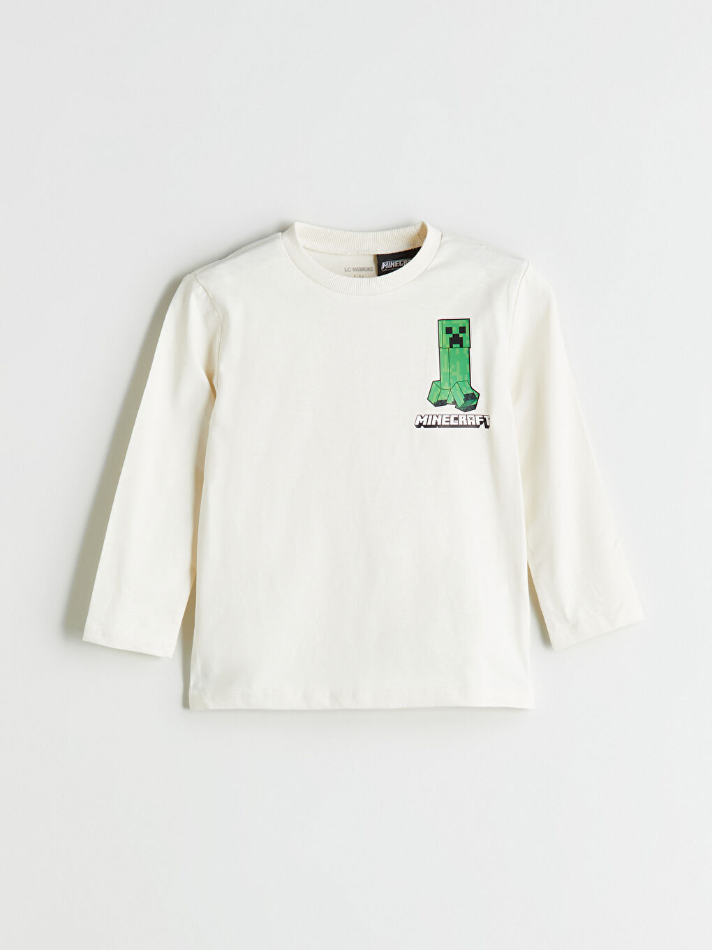 LCW Kids Crew Neck Minecraft Printed Boys' T-Shirt -W55076Z1-QVK