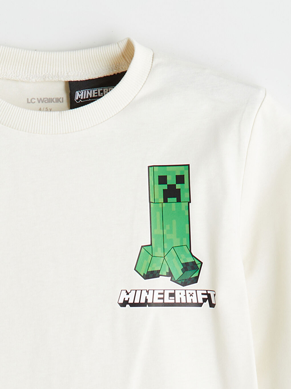 LCW Kids Crew Neck Minecraft Printed Boys' T-Shirt -W55076Z1-QVK