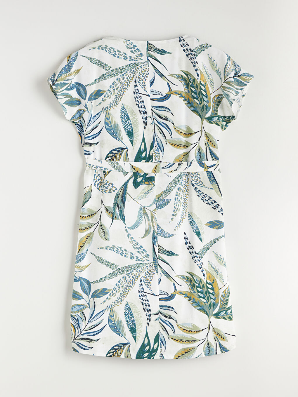 LCW Grace Crew Neck Floral A-Line Dress -W55078Z8-LRA
