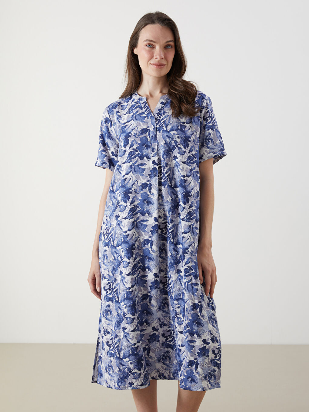 LCW Grace Woman BLUE Dress -W55079Z8-LQQ