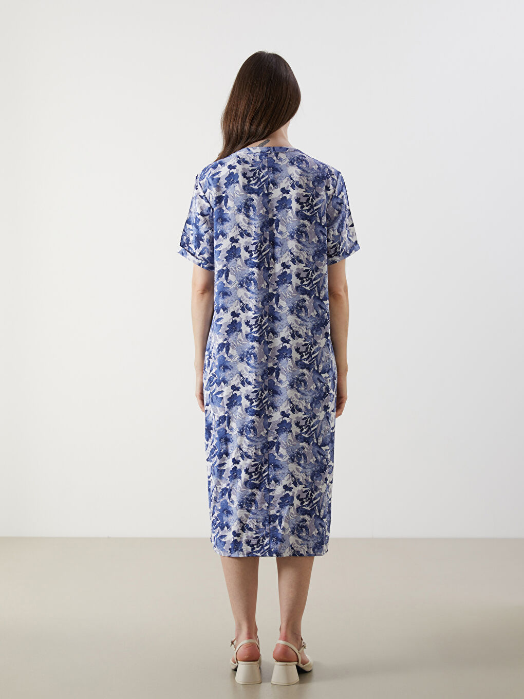 LCW Grace Woman BLUE Dress -W55079Z8-LQQ