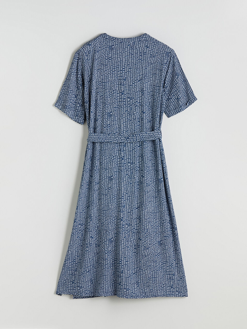 LCW Grace Notch Neck Patterned Dress -W55096Z8-LSJ