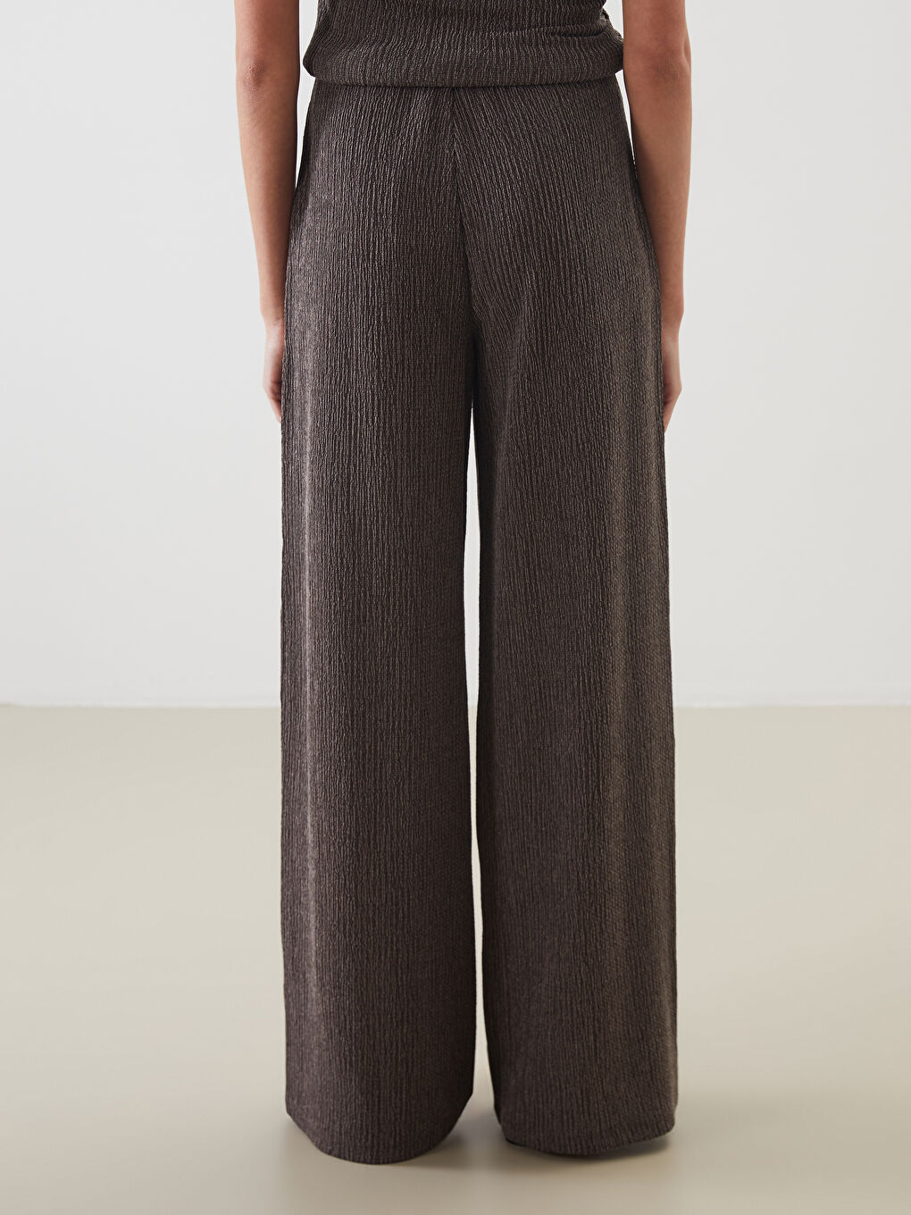 LCW Vision Ženske pantalone sa teksturom i elastičnim strukom -W55098Z8-HDD