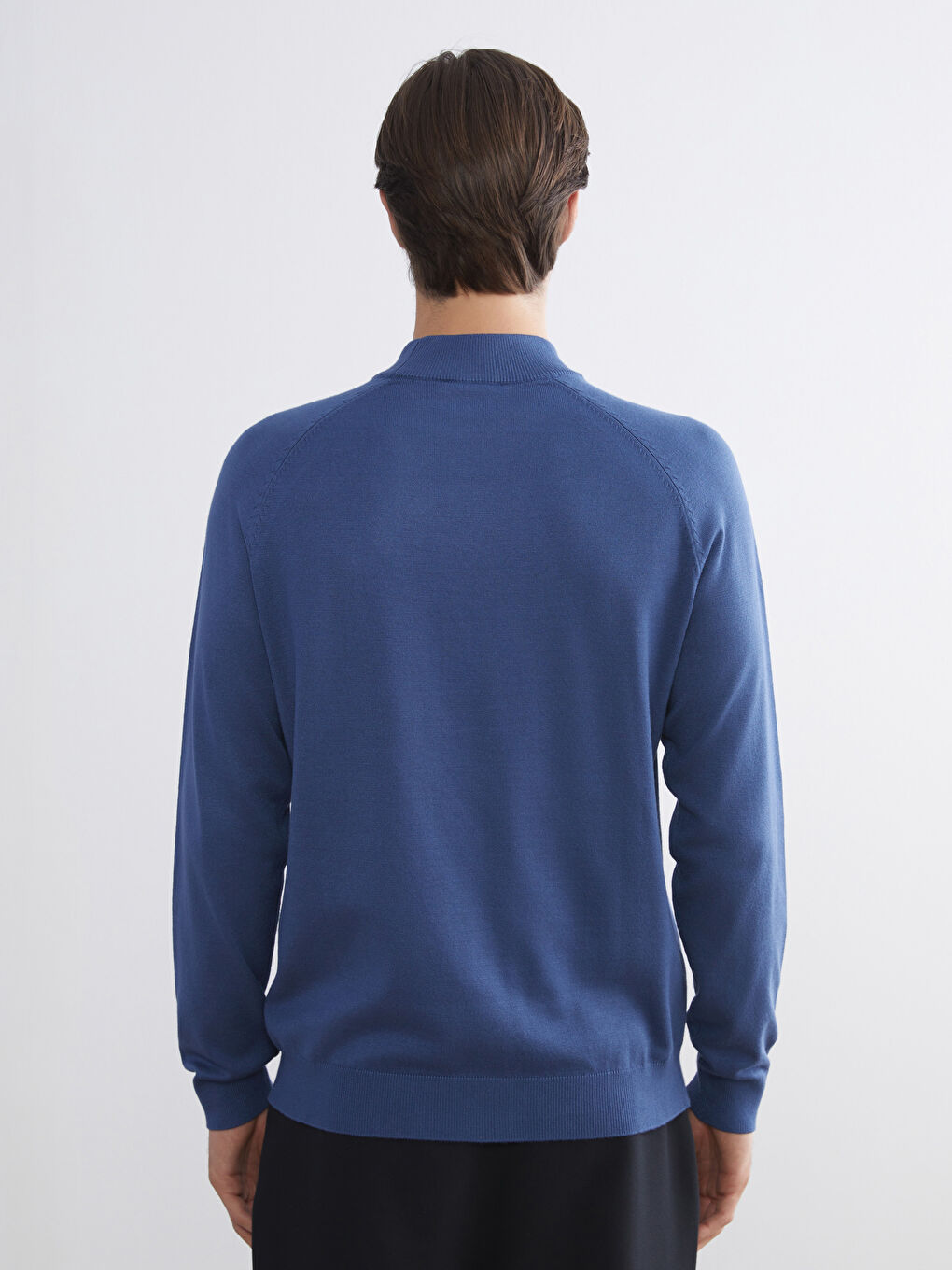 Half Turtleneck Long Sleeve Men's Knitwear Sweater-3