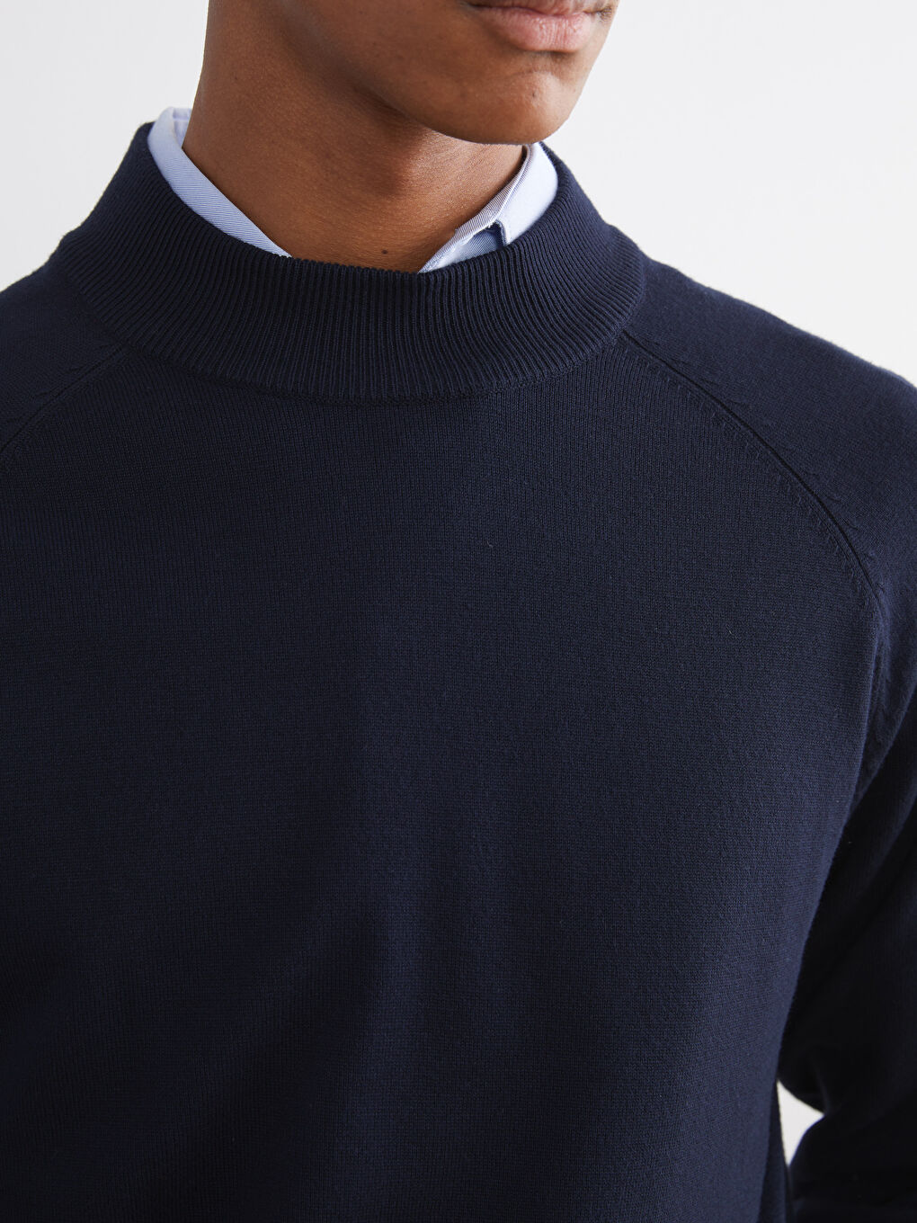 Half Turtleneck Long Sleeve Men's Knitwear Sweater-2