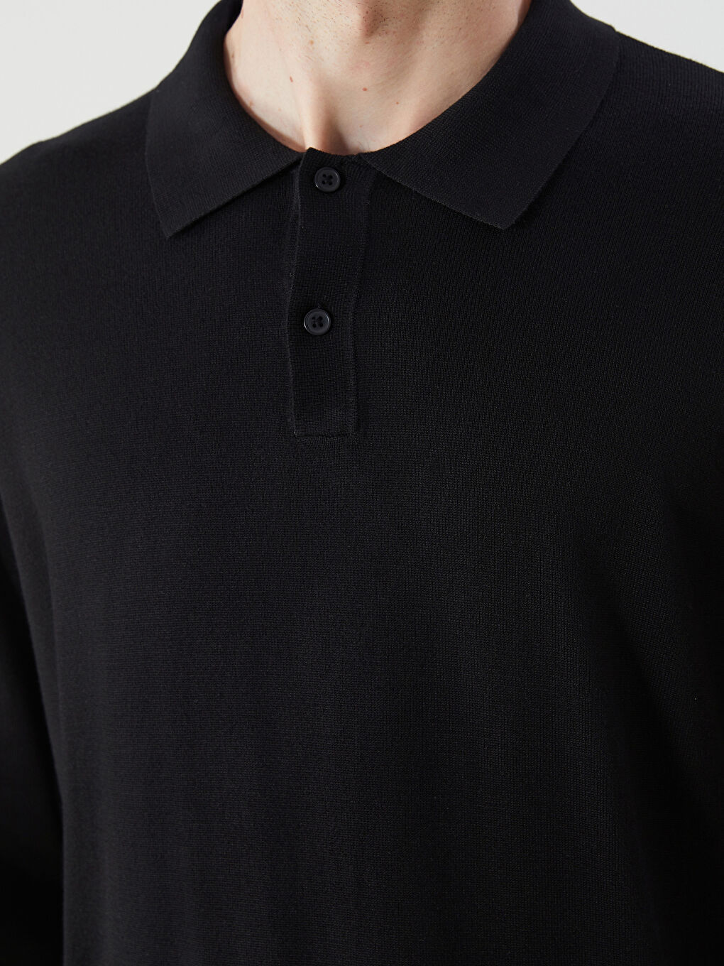 Polo Neck Men's Knitwear Sweater-2