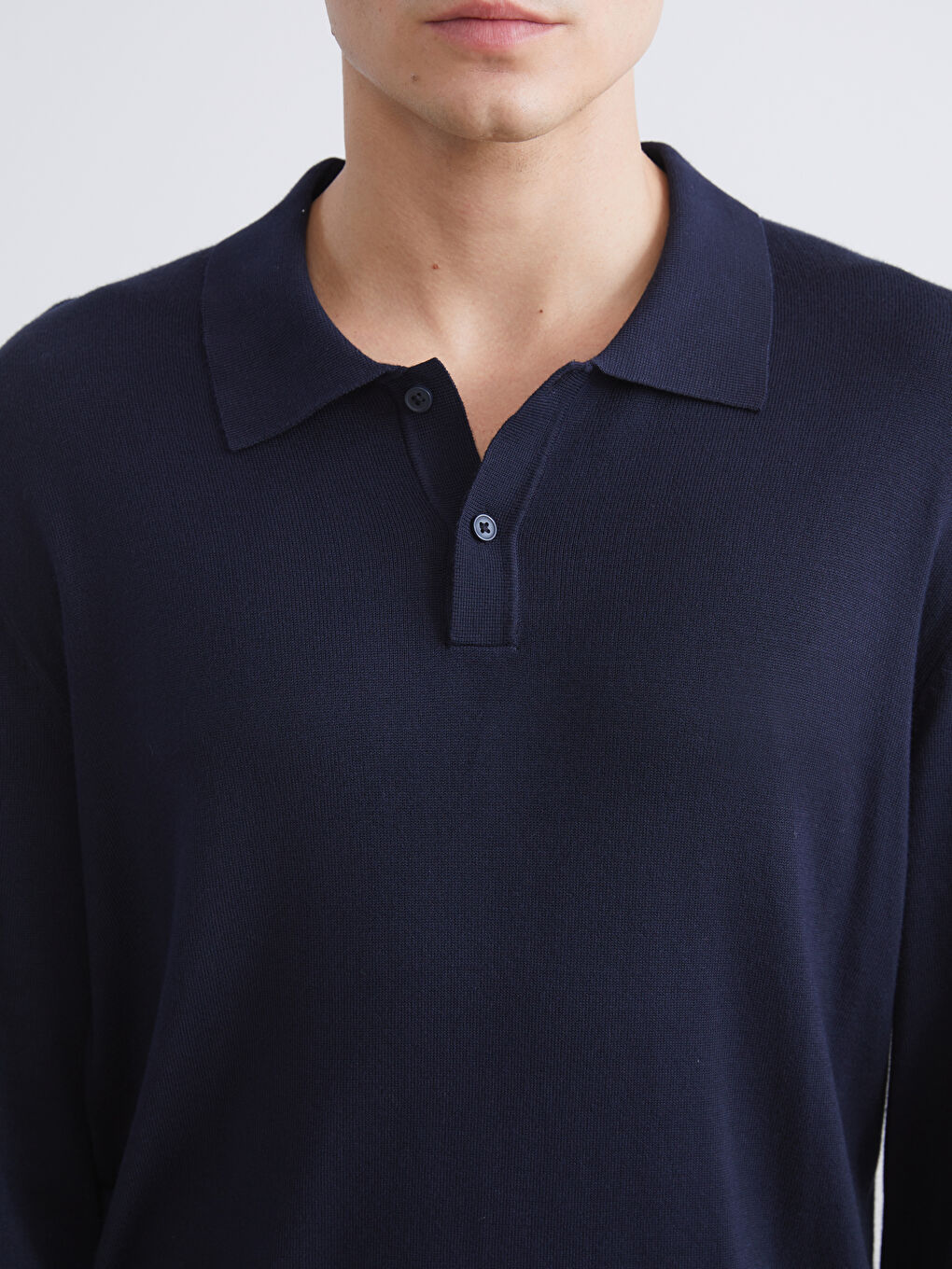 Polo Neck Men's Knitwear Sweater-1