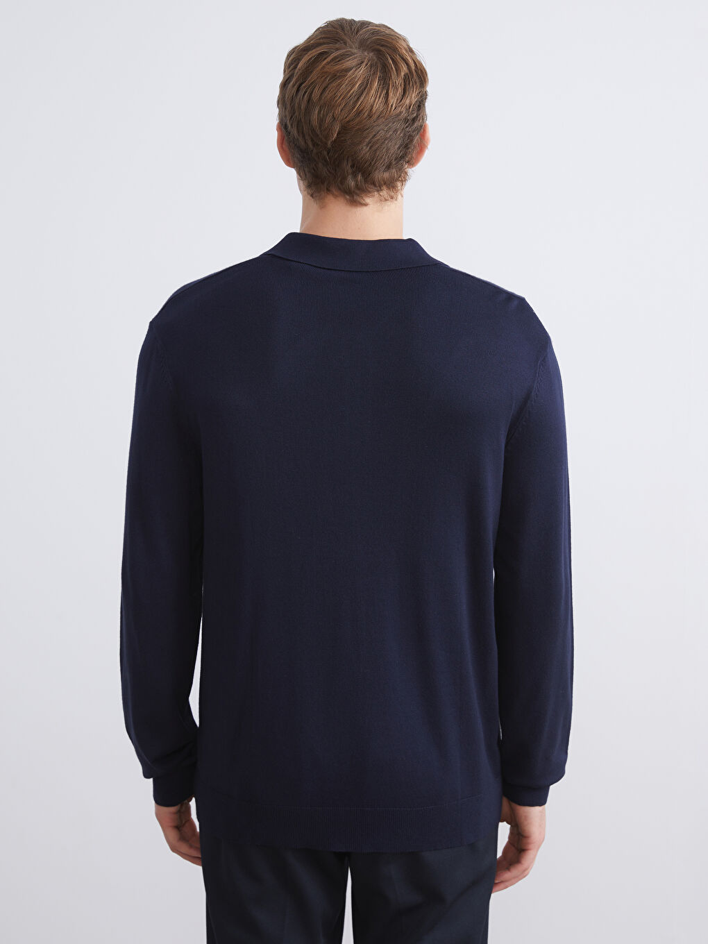 Polo Neck Men's Knitwear Sweater-2