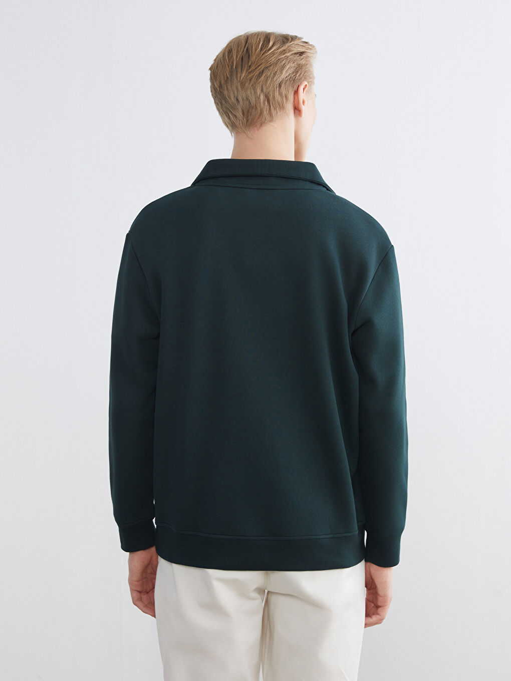 Толстовка с молнией и воротником-труба для мужчин-3