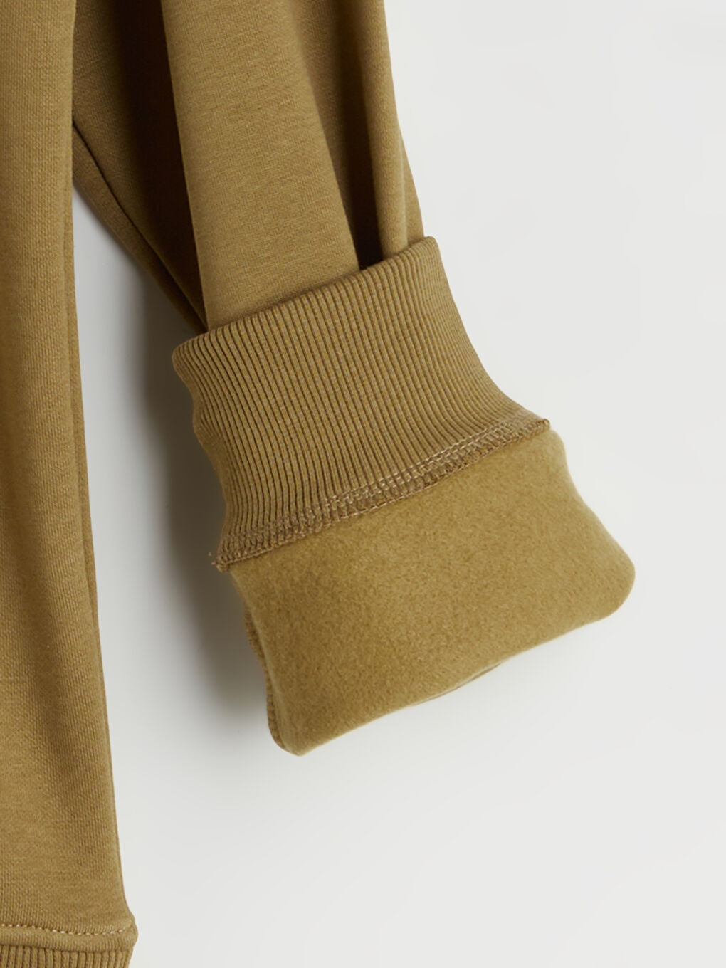 سویتشێرتی ئەستووری زیپدار بۆ پیاوان یەخەی قیفی-5