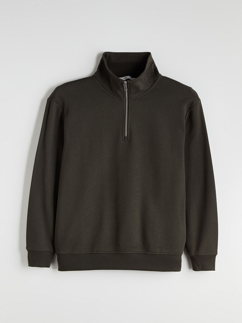 Zippered Funnel Neck Men's Thick Sweatshirt-4