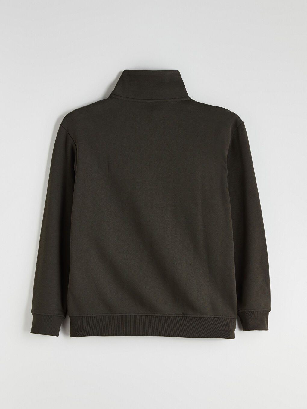 Zippered Funnel Neck Men's Thick Sweatshirt-6