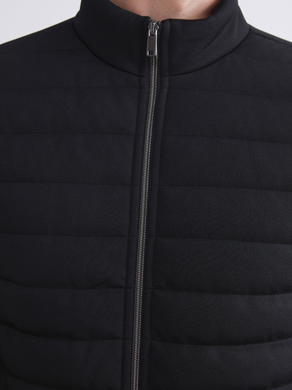LCW Vision Funnel Neck Quilted Men's Zip-Up Sweatshirt -W55118Z8-CVL
