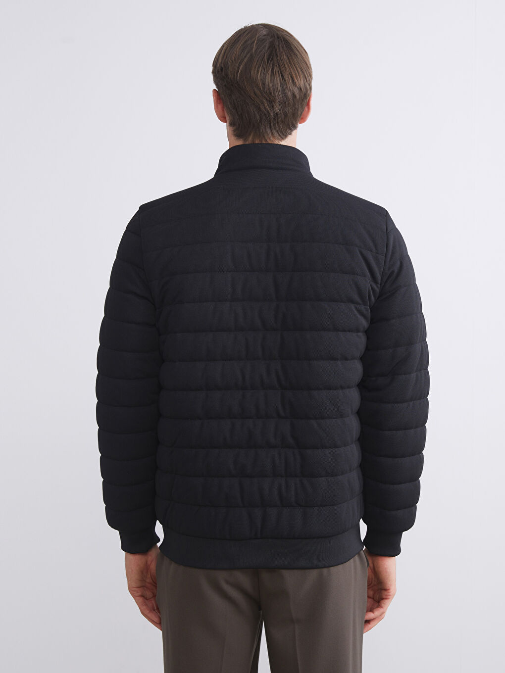 LCW Vision Funnel Neck Quilted Men's Zip-Up Sweatshirt -W55118Z8-CVL