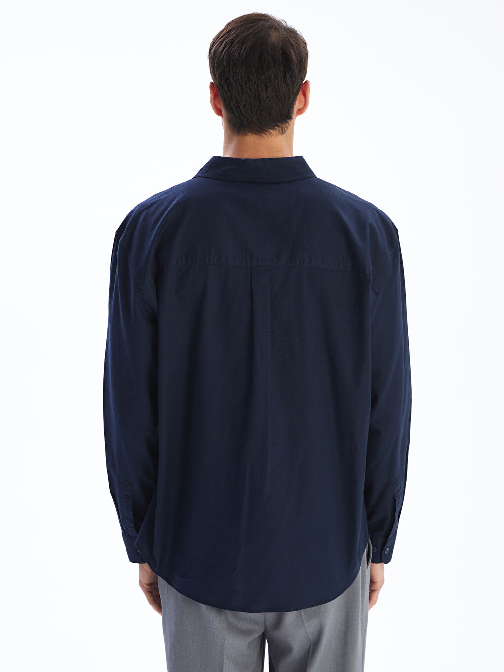 LCW Vision Relaxed Fit Long Sleeve Men's Shirt -W55129Z8-RFH