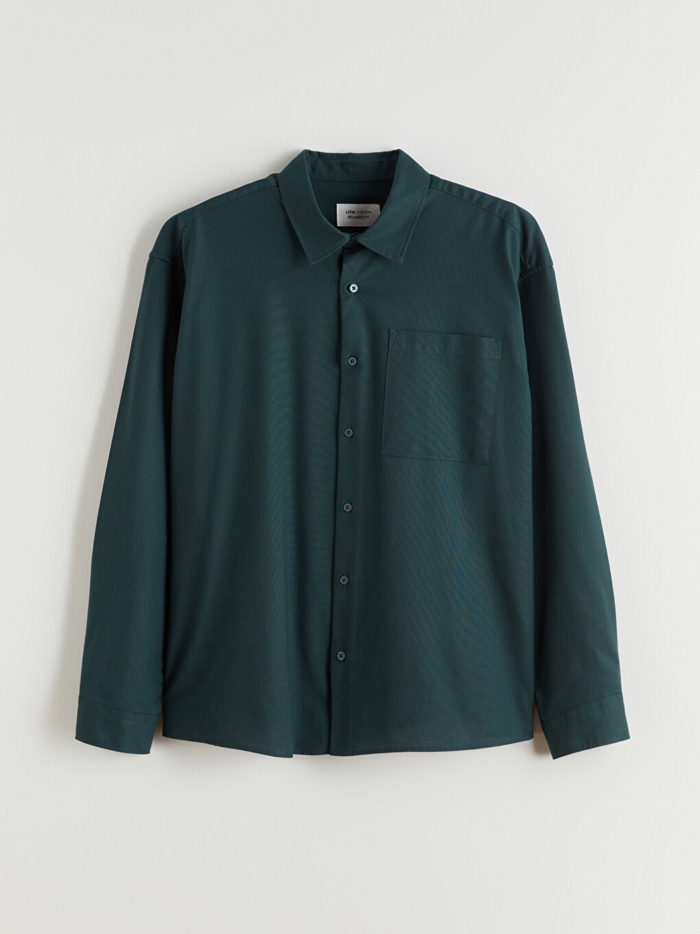 Relaxed Fit Long Sleeve Men's Shirt-4