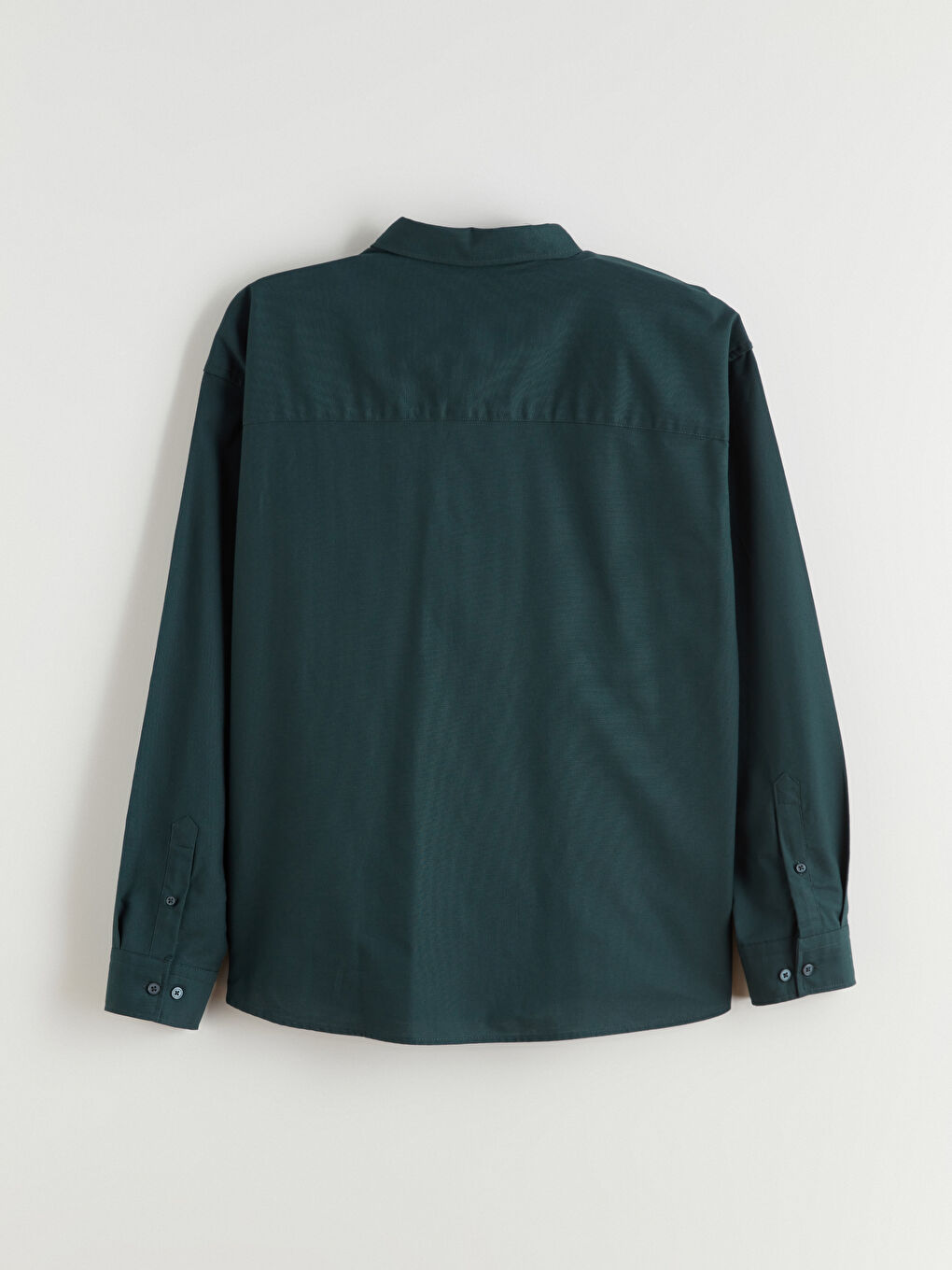 Relaxed Fit Long Sleeve Men's Shirt-5