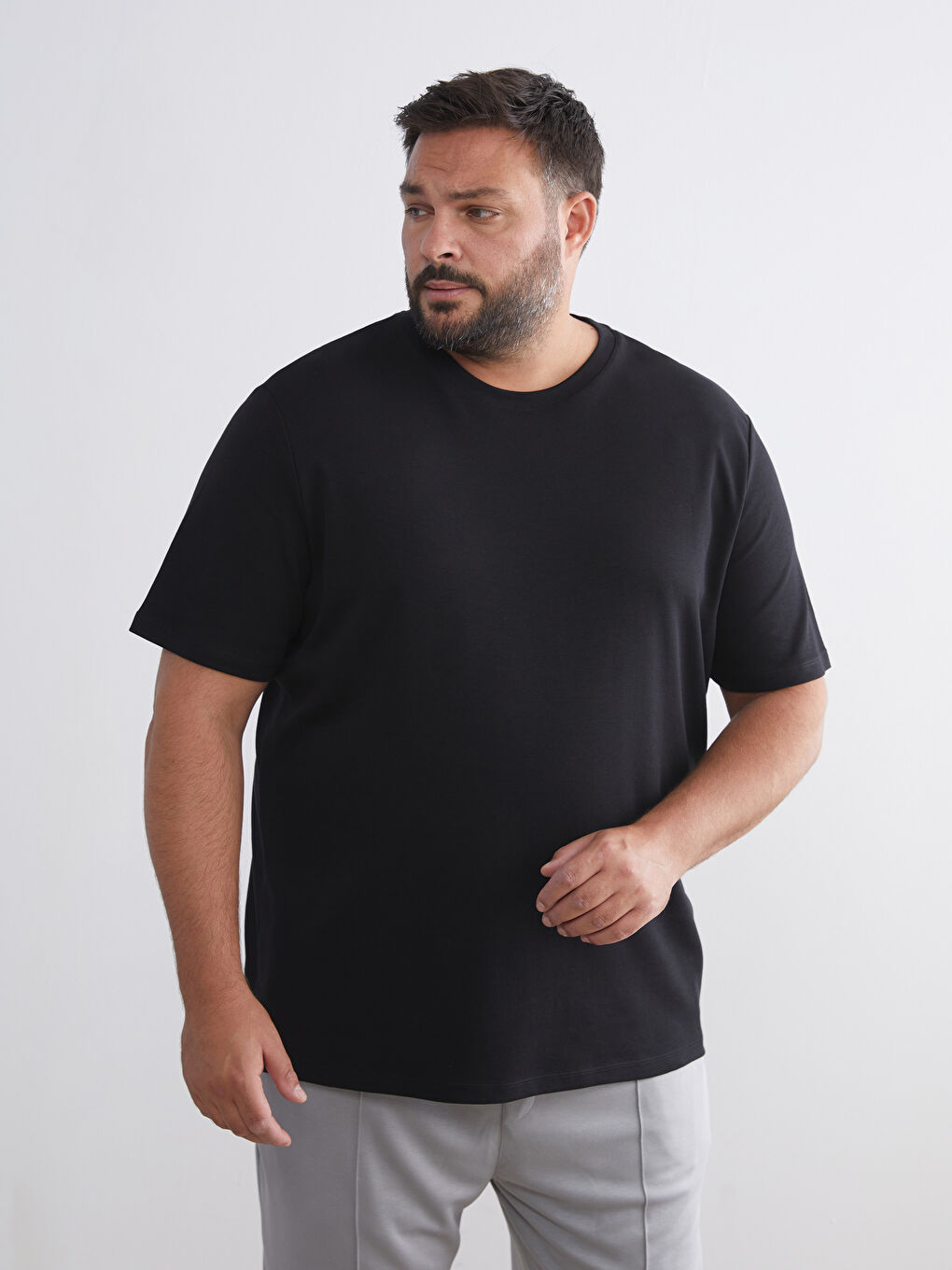Crew Neck Printed Jersey Men's T-Shirt-1