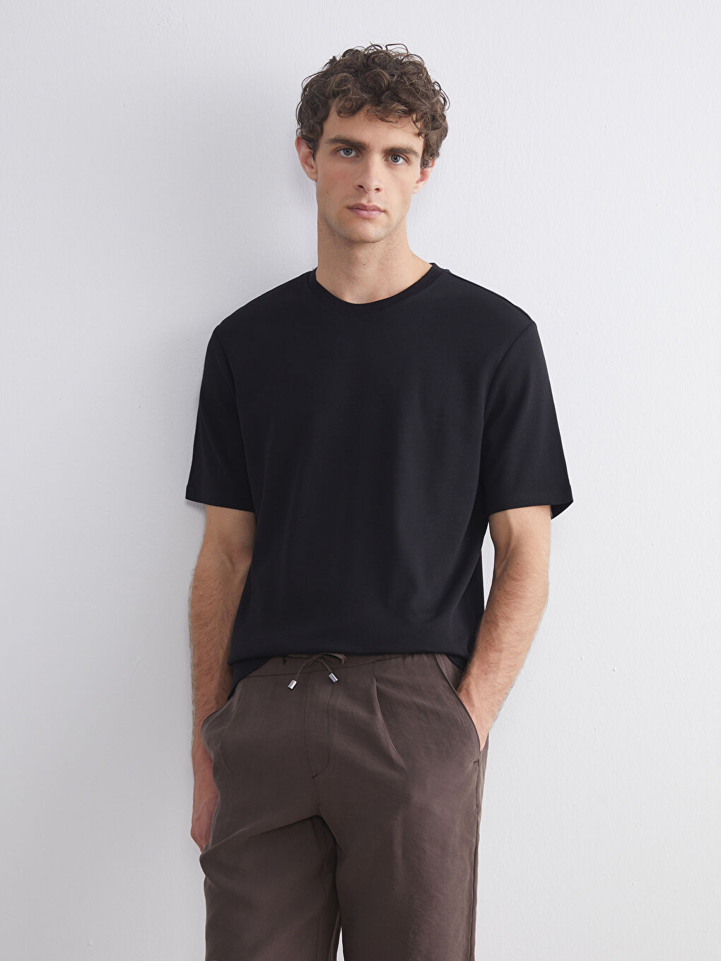 Crew Neck Printed Jersey Men's T-Shirt