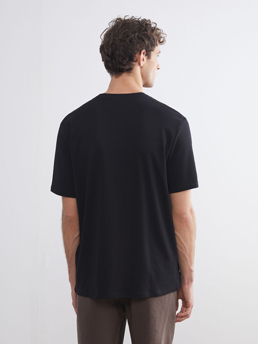 Crew Neck Printed Jersey Men's T-Shirt-4