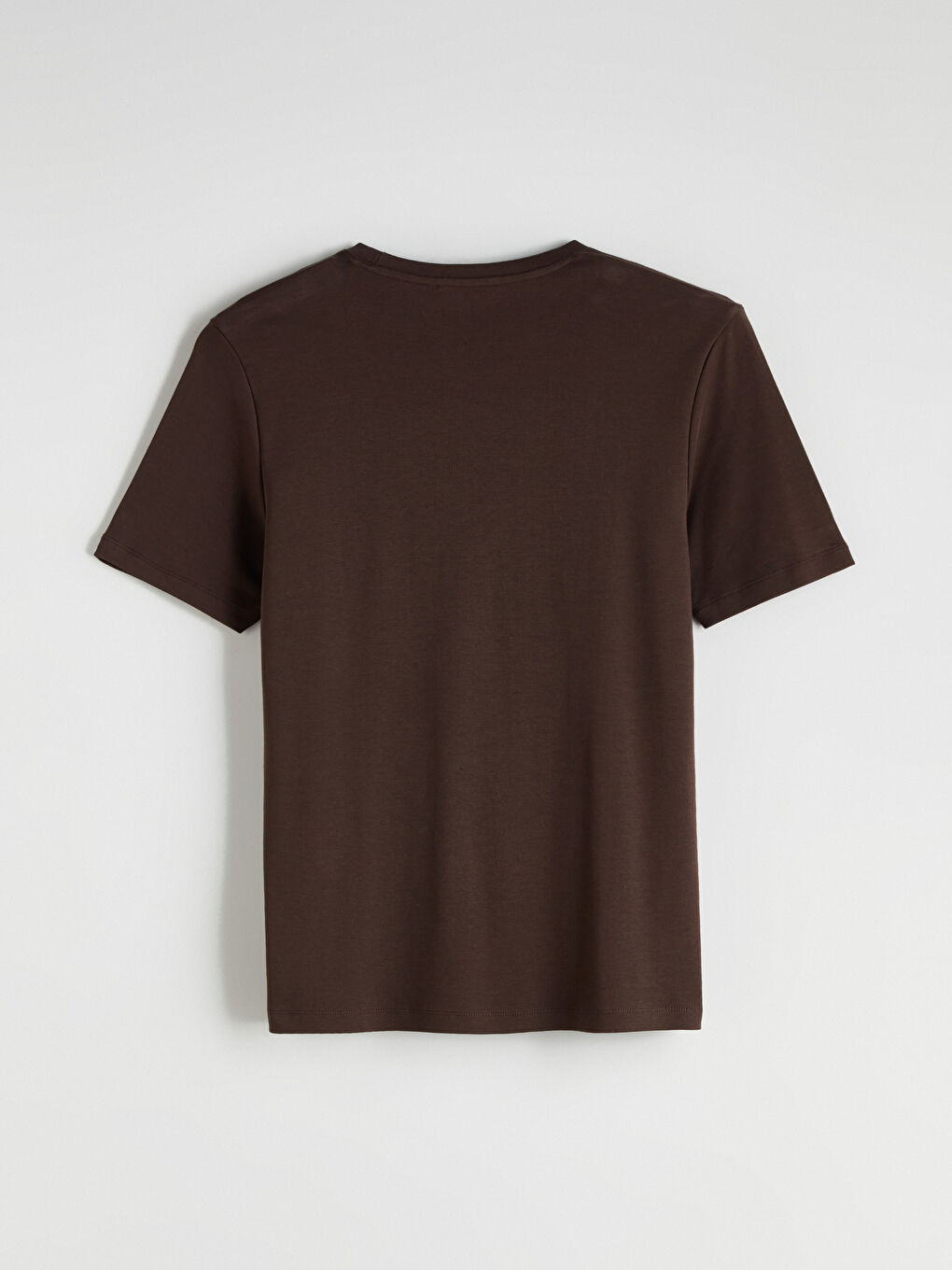 Gri Bisiklet Yaka Baskılı Penye Erkek Tişört-5