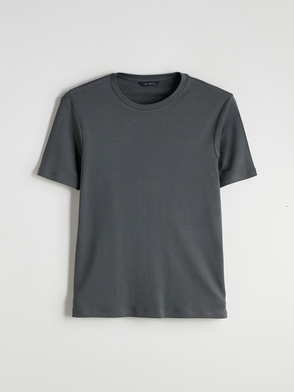 Kahverengi Bisiklet Yaka Baskılı Penye Erkek Tişört-4