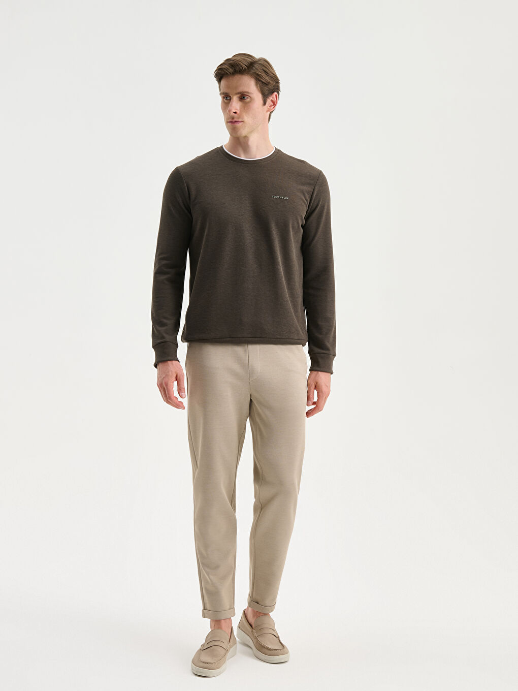 Crew Neck Printed Men's Sweatshirt-1