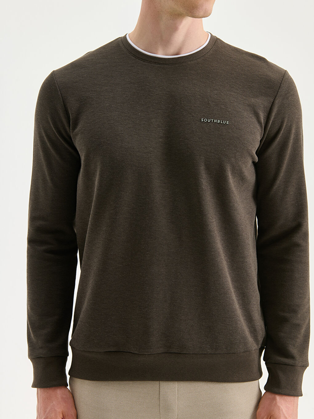Crew Neck Printed Men's Sweatshirt-2