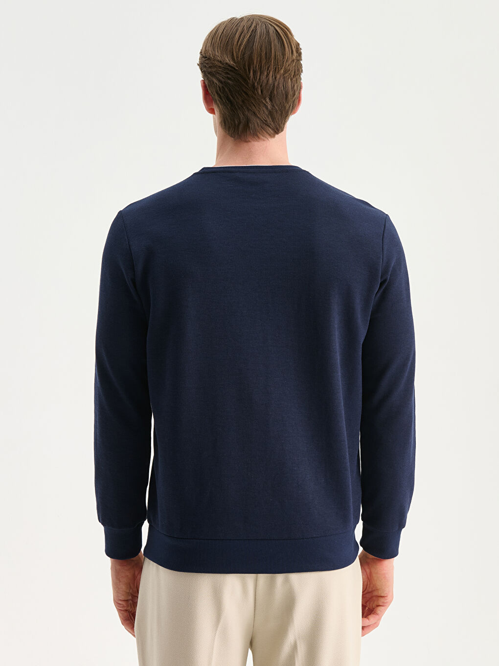 Crew Neck Printed Men's Sweatshirt-3